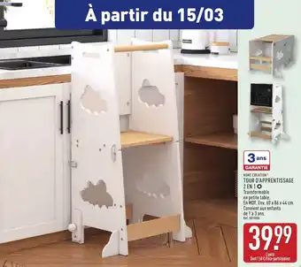 ALDI Home creation tour d'apprentissage 2 en 1 offre