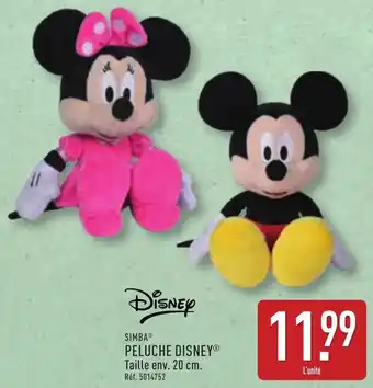 ALDI Simba peluche disney offre