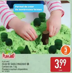 ALDI Playland seau de sable magique offre