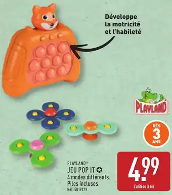 ALDI Playland jeu pop it offre