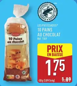 ALDI Les patissades 10 pains au chocolat offre