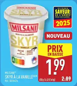 ALDI Milsani skyr à la vanille offre