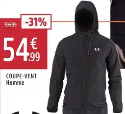 Intersport Under armour coupe-vent homme offre