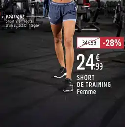 Intersport Short de training femme offre