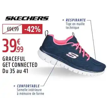 Intersport Skechers graceful get connected offre