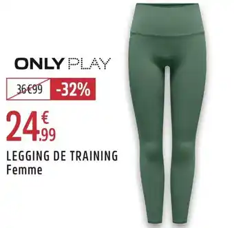 Intersport Only play legging de training femme offre