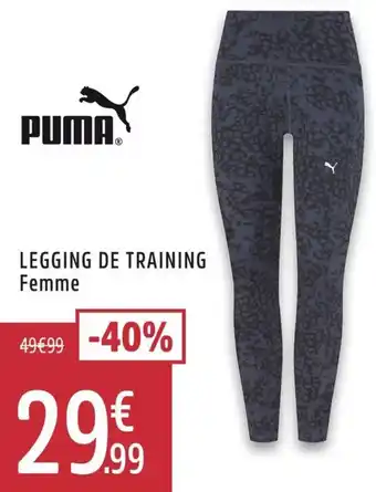 Intersport Puma legging de training femme offre