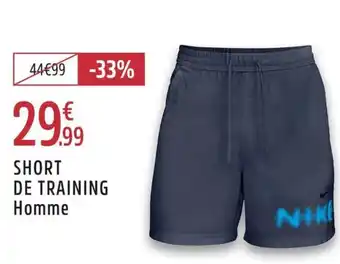 Intersport Short de training homme offre