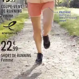 Intersport Energetics short de running femme offre