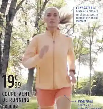 Intersport Energetics coupe-vent de running femme offre