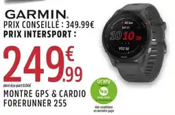 Intersport Montre gps & cardio forerunner 255 offre