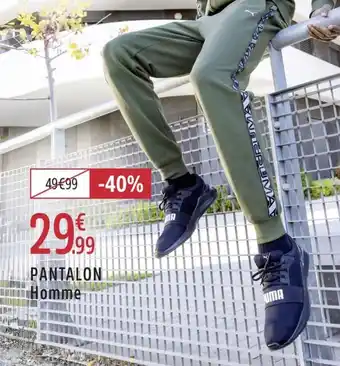 Intersport Pantalon homme offre