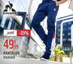 Intersport Le coq sportif pantalon homme offre