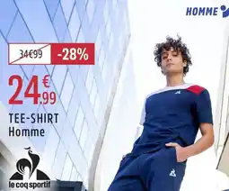 Intersport Le coq sportif tee-shirt homme offre