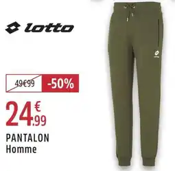 Intersport Lotto pantalon homme offre