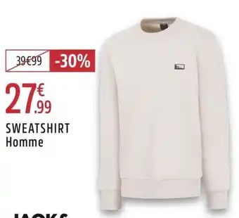 Intersport Jack& jones sweatshirt homme offre