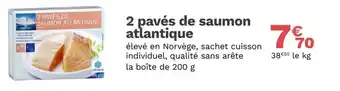 Picard 2 pavés de saumon atlantique offre