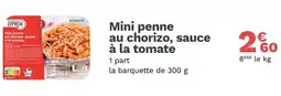 Picard Mini penne au chorizo, sauce à la tomate offre