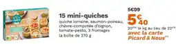 Picard 15 mini-quiches offre