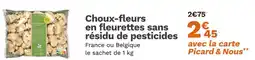 Picard Choux-fleurs en fleurettes sans résidu de pesticides offre