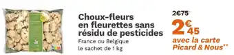 Picard Choux-fleurs en fleurettes sans résidu de pesticides offre