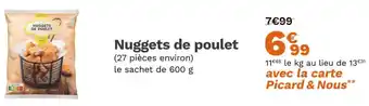 Picard Nuggets de poulet offre