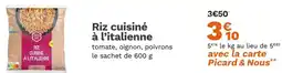 Picard Riz cuisiné à l'italienne offre