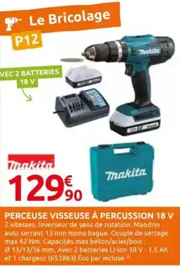 Rural Master Perceuse visseuse à percussion 18 v offre