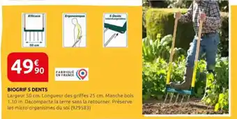 Rural Master Biogrif 5 dents offre