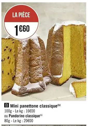 Mini panettone classique