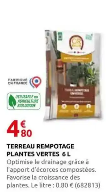 Rural Master Terreau rempotage plantes vertes offre