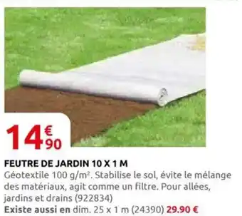 Rural Master Feutre de jardin offre