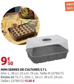 Rural Master Mini serres de cultures 5.7 L offre