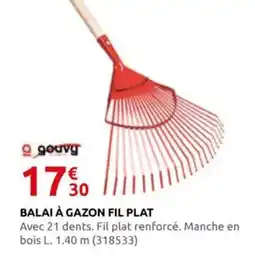 Rural Master Balai à gazon fil plat offre