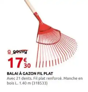 Rural Master Balai à gazon fil plat offre