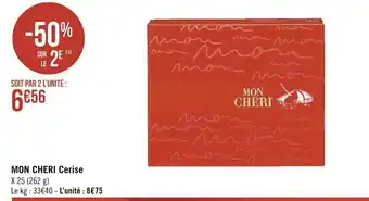 Casino Supermarchés Mon Cheri Cerise offre