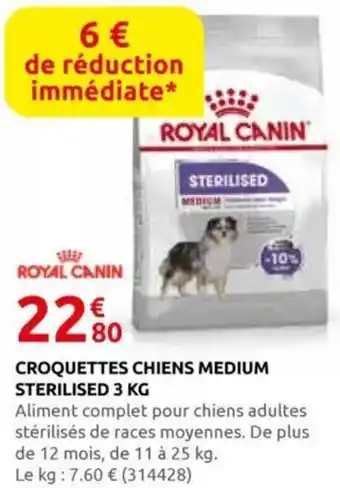 Rural Master Croquettes chiens medium sterilised offre