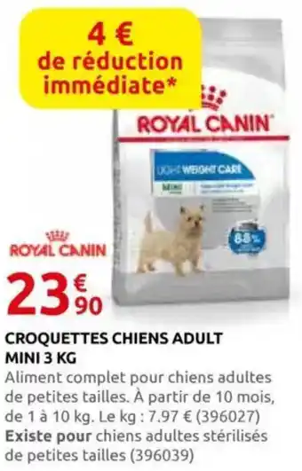 Rural Master Croquettes chiens adult mini offre