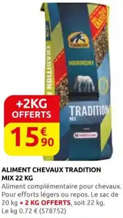 Rural Master Aliment chevaux tradition mix offre