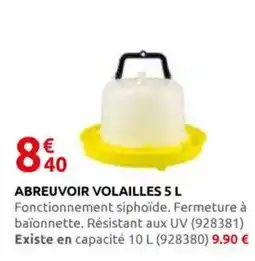 Rural Master Abreuvoir volailles offre