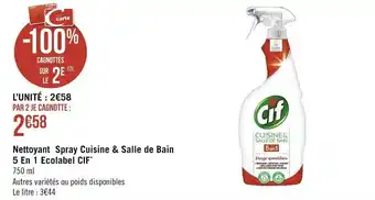 Nettoyant Spray Cuisine & Salle de Bain