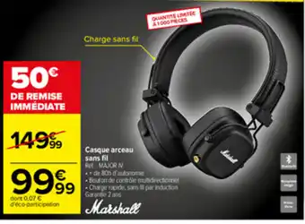 Carrefour Casque Arceau Sans Fil offre