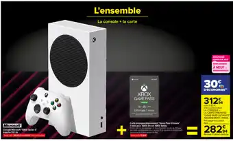 Carrefour Console Microsoft XBOX Series S offre