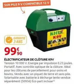 Rural Master Électrificateur de clôture k9v offre