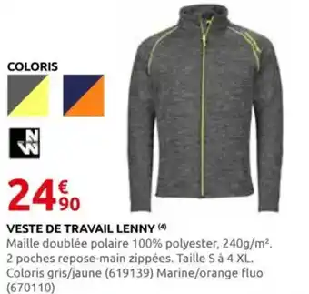 Rural Master Veste de travail lenny offre