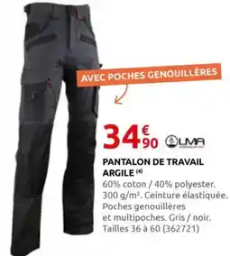 Rural Master Pantalon de travail argile offre