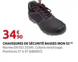 Rural Master Chaussures de sécurité basses iron s3 offre