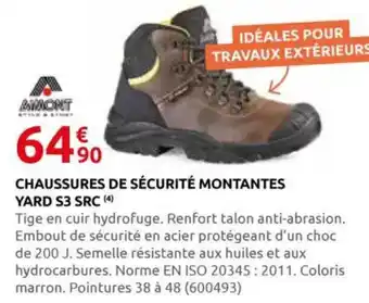 Rural Master Chaussures de sécurité montantes yard s3 src offre