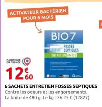 Rural Master 6 sachets entretien fosses septiques offre