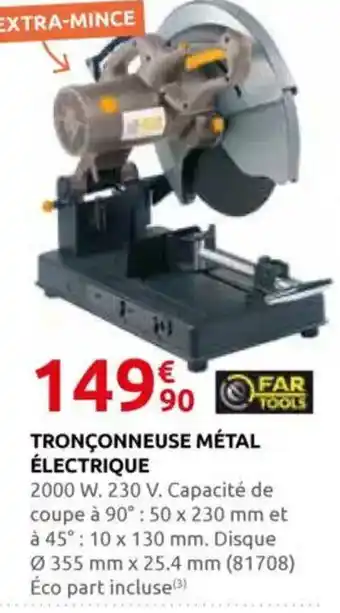 Rural Master Tronçonneuse métal électrique offre